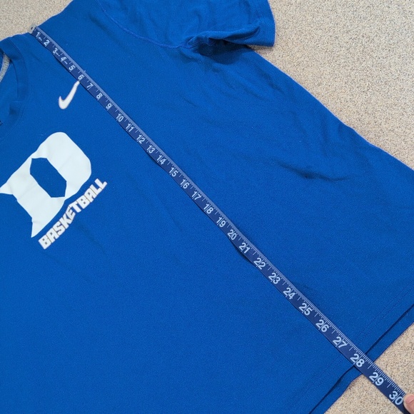 Duke Basketball Nike T-shirt, Dry Fit, Blue Short Sleeves, University, Men's XXL - Picture 4 of 8